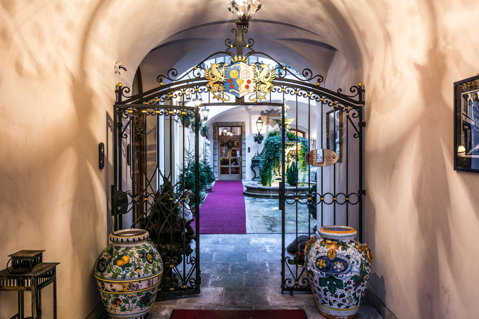 Entrance to the Alchymist Grand Hotel and Spa