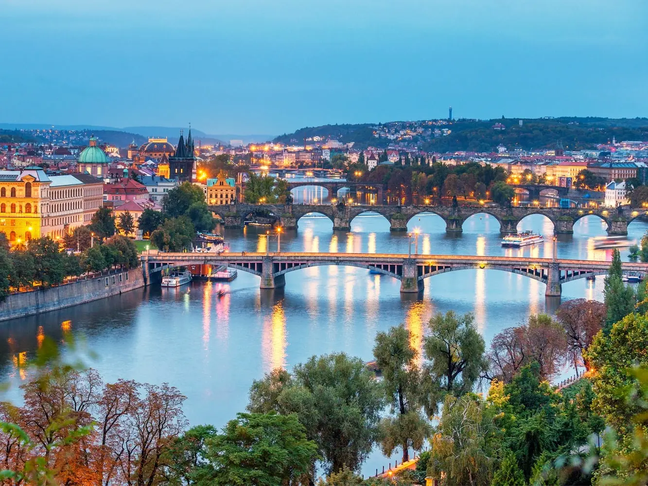 Vltava river Prague